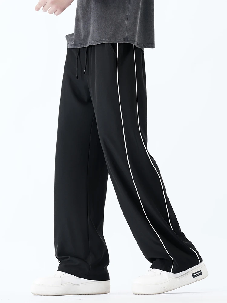 Zomer heren joggingbroek joggers rechte broek neutraal ademend losse outdoor sneldrogende stof fitnessbroek casual broek