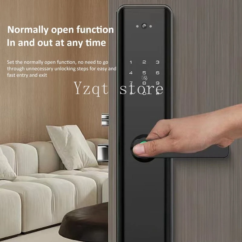 

Visual fingerprint lock with camera Remote home anti-theft door Wooden door Graffiti smart door lock