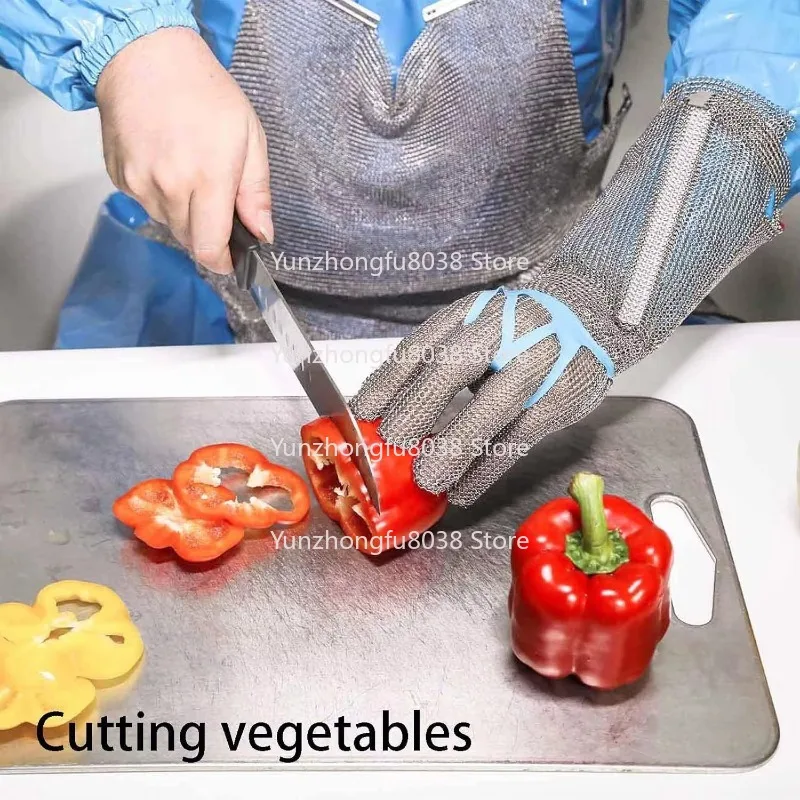 

Stainless Steel Food Grade Stainless Steel Mesh Steel 316 Hand Protection Anti-Cut Chain Gloves