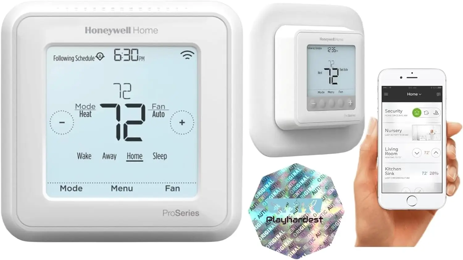 TH6220WF2006/U Lyric T6 Pro Wi-Fi Programmable Thermostat with Stages Up to 2 Heat/1 Cool Heat Pump or 2 Heat/2 Cool Conventiona