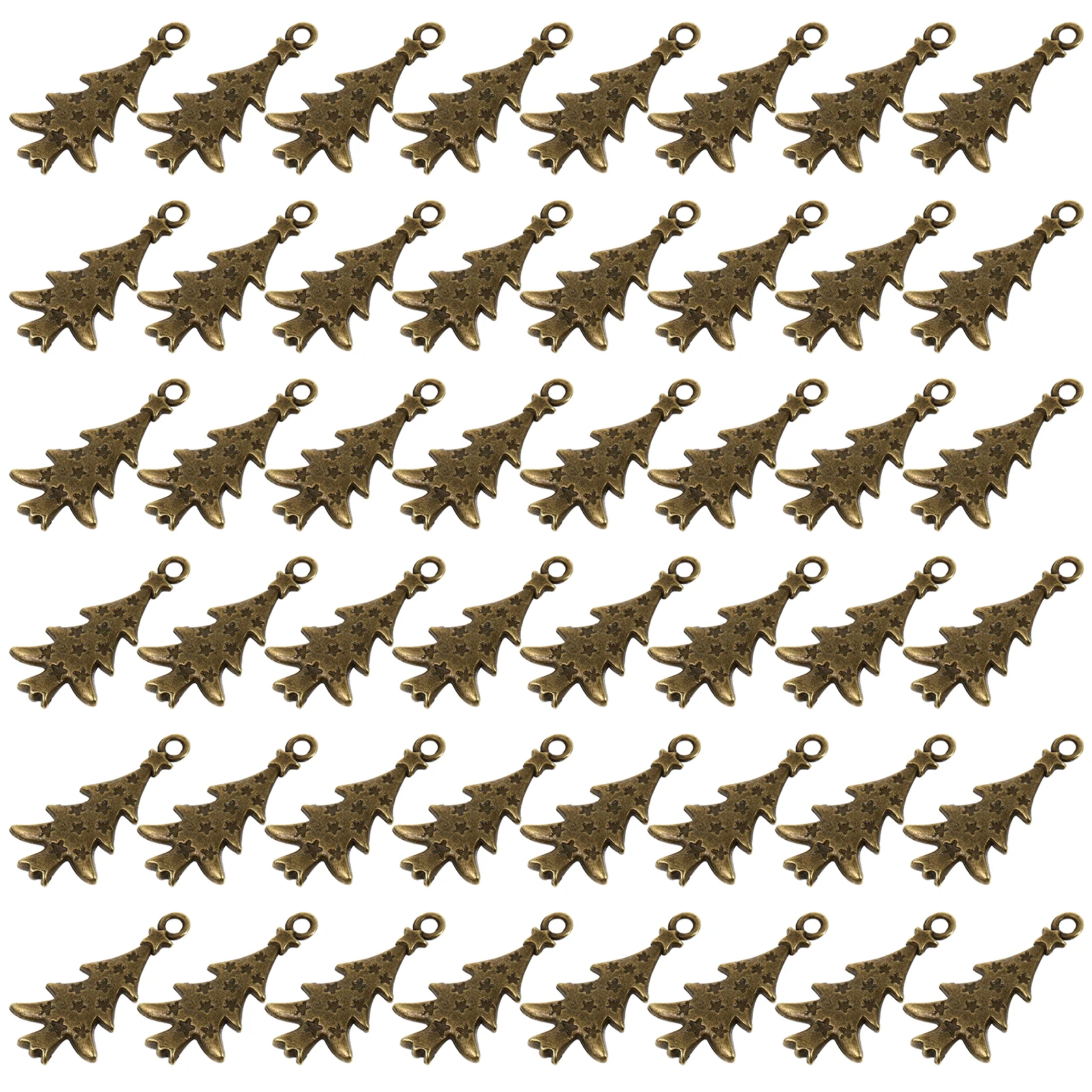 

100 Pcs Ornament Star Pendant Accessories Alloy Pendants Jewelry Hanging Charms