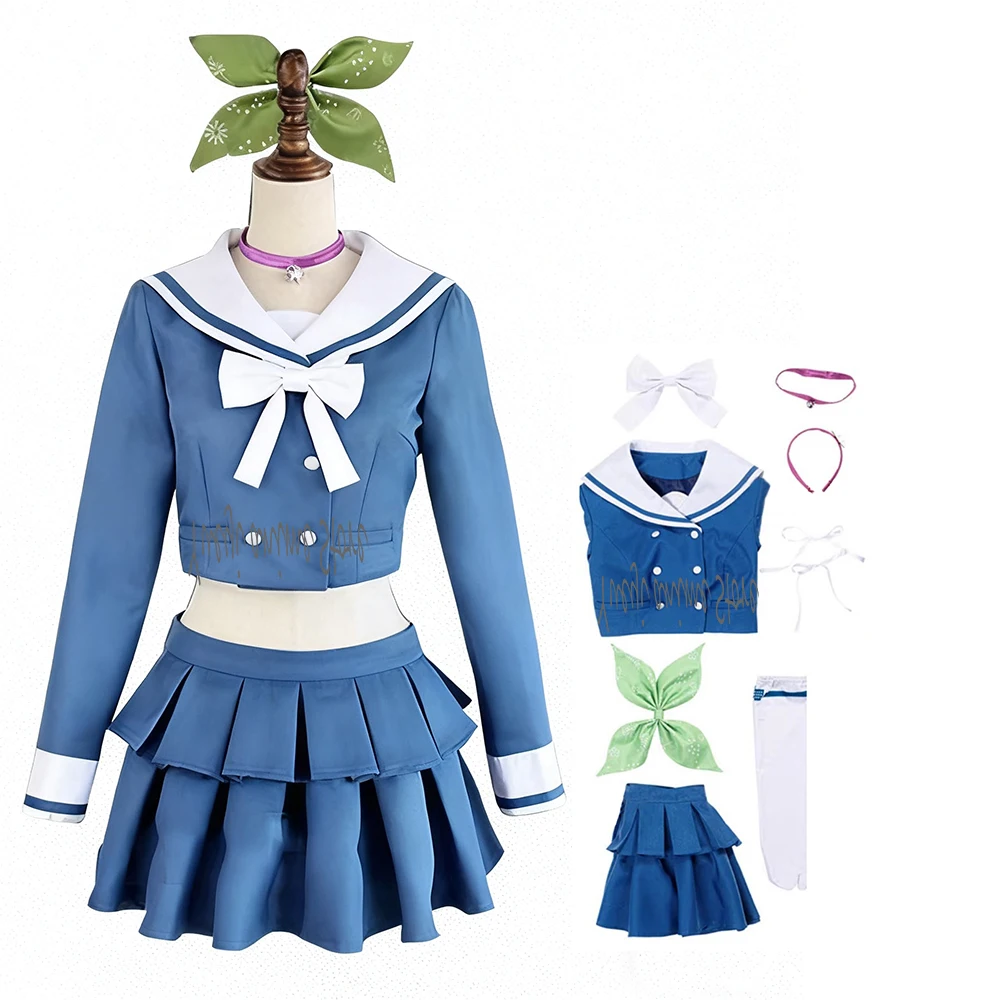 

customized- Anime Chabashira Tenko Cosplay Costume - Women's School Uniform Dress for Halloween/Convention