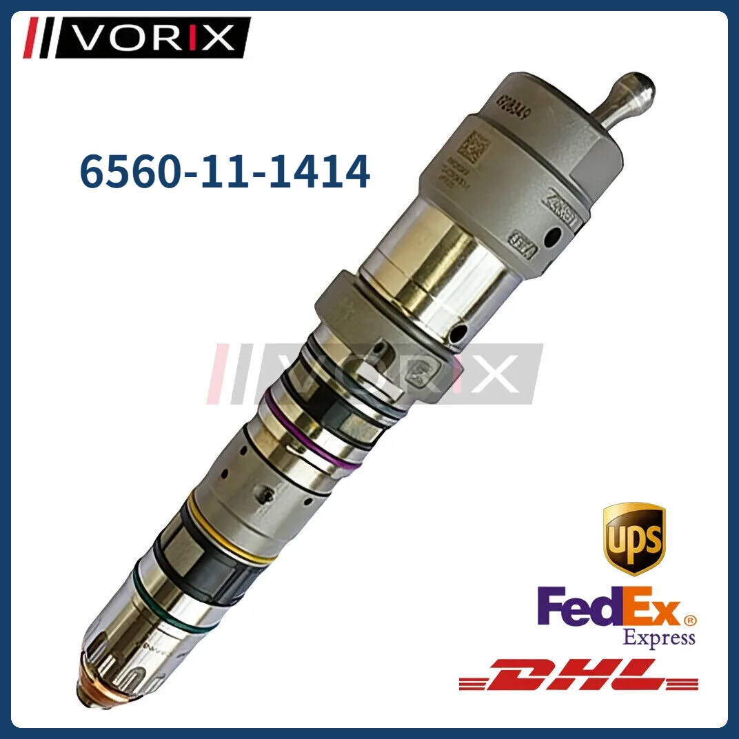 

New Fuel Injector 6560-11-1414 For Komatsu SAA6D1703-C8 Cummins QSK23 Engine