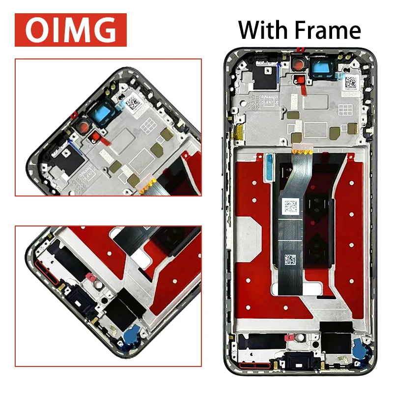 6.7:AMOLED 120hz For Honor 300 LCD Display Touch Screen Assembly Replacement for Honor 300 AMM-AN00 Screen with Frame