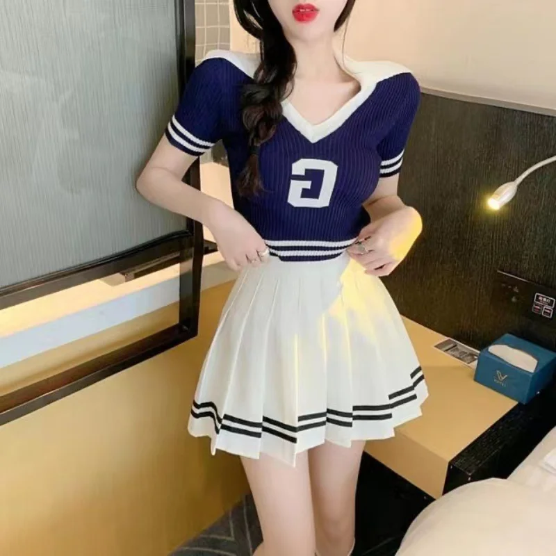 2023 Autumn Korean Skirt Shorts Women High Waist Sexy Mini Skirt School Short Pleated Kawaii Japanese Skirt Female Spring