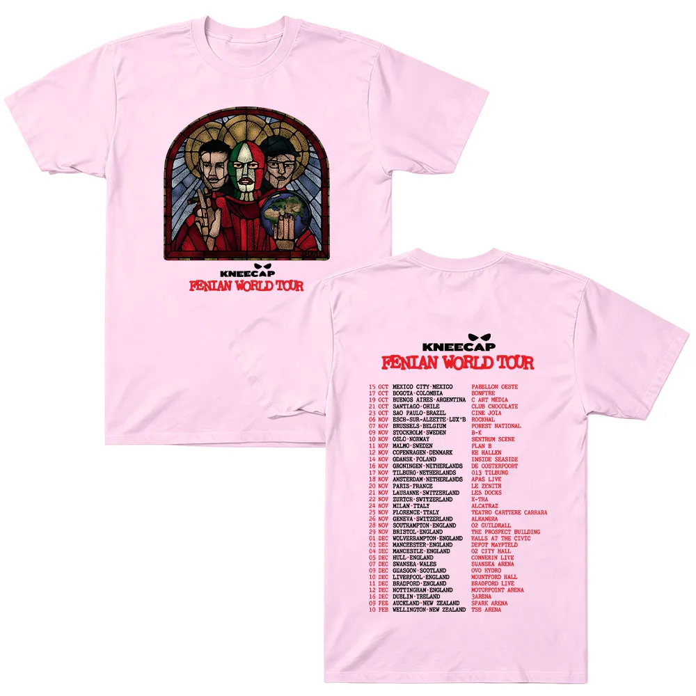 Kneecap Fenian World Tour T-Shirt für Männer und Frauen, Baumwolle, Hip-Hop-Rap-Band-Tee, Vintage-Punk-Grafik, Kurzarm, Casual T-Shirt, Y2K-Top – Detail 10