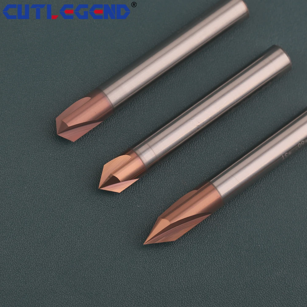 Chamfer Milling Cutter Carbide Corner Countersink Deburring Edges V Groove Router 30 40 50 60 70 80 90 100 110 120 140 150Degree