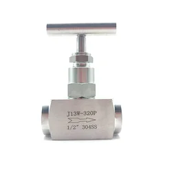 Yüksek sıcaklık hidrolik İğne vana 3/8 1/2 3/4 1 BSP dişi kapatma İğne vana vinç 2300 PSI 304 paslanmaz akış kontrolü
