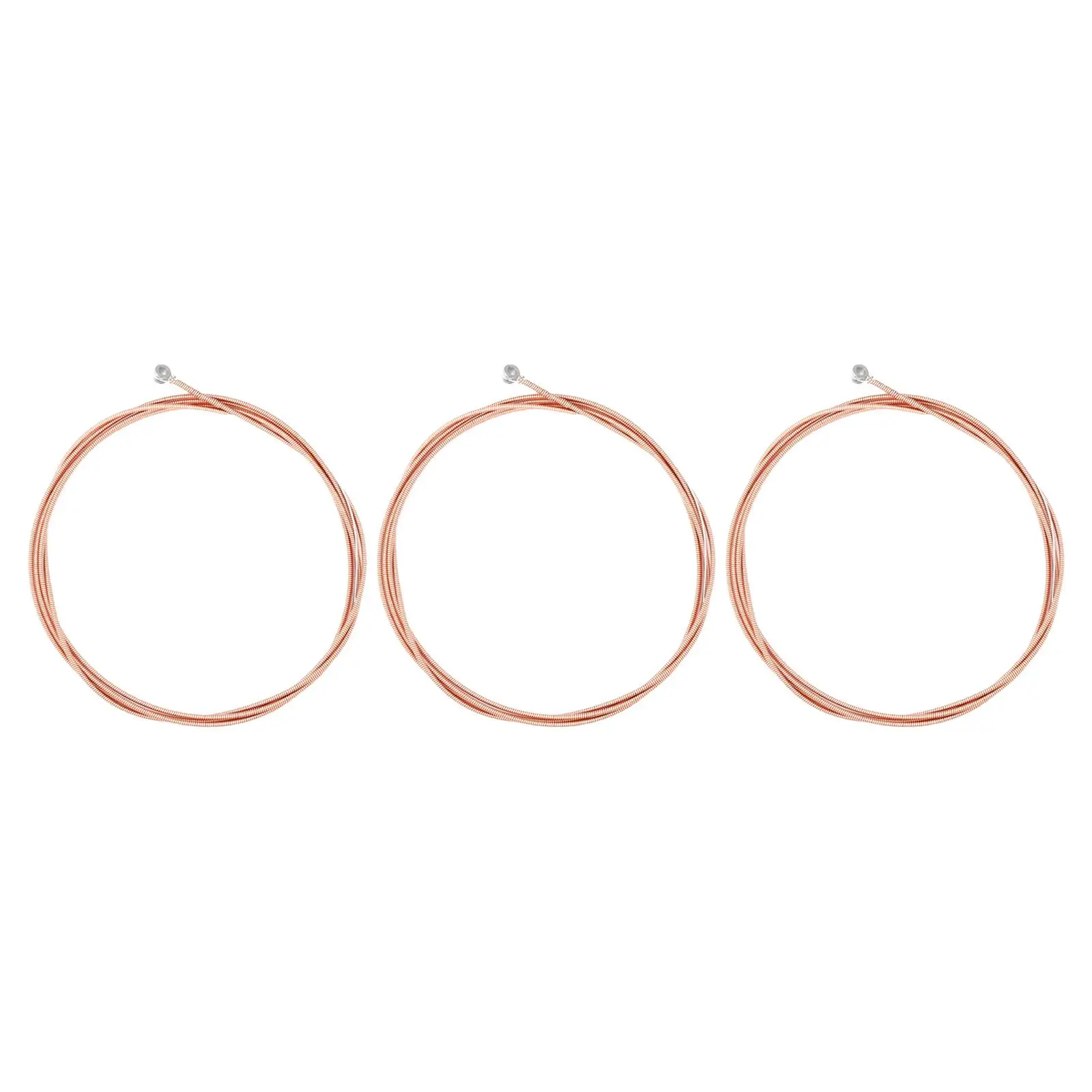 Quality Red Copper Guitar Strings for Acoustic Guitar Durable Bass String Set for Folk Guitar Performances
