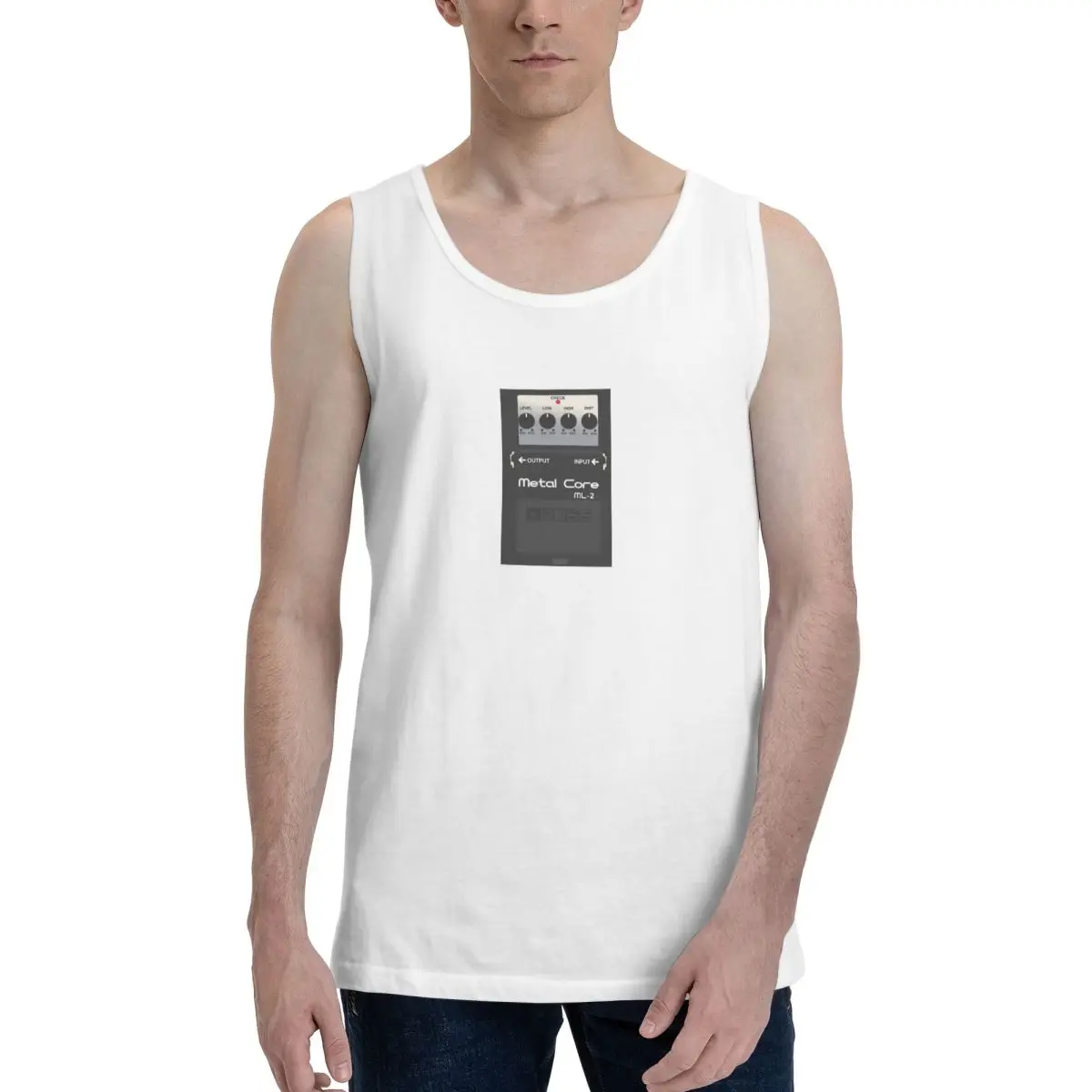 Boss Overdrive Bluesbreaker Guitar Pedal 100% Cotton Men's Sweatshirt Vest Sleeveless Clothing Tees Men Tank Tops T-shirt
