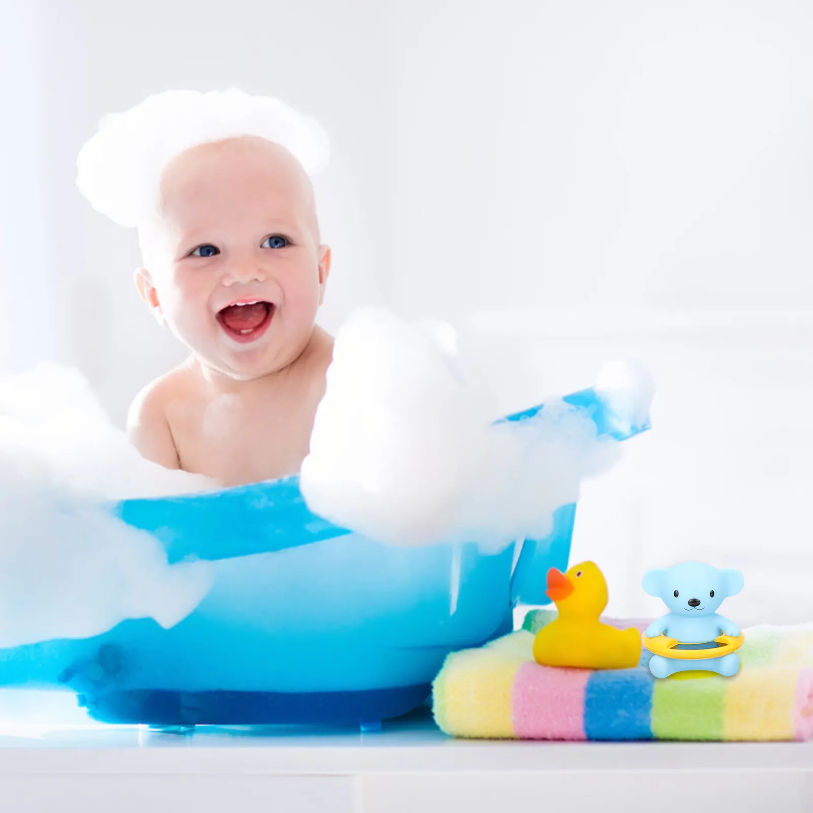 

Floating Thermometer for Baby Bath and Pool Water Temperature Measurement Digital Electronic Bath Tub Thermometer with Cute