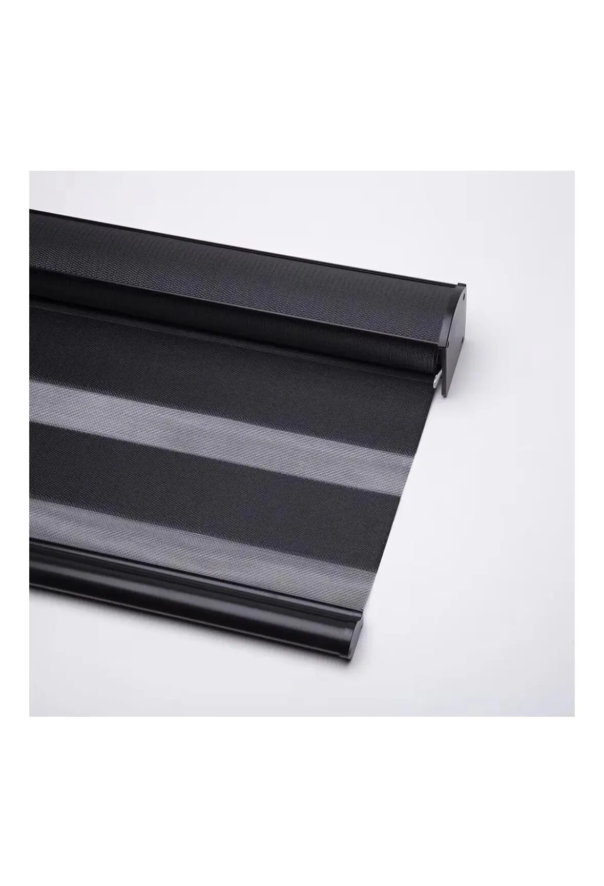 Automatic Black Zebra Plain Window Blinds Easy Clean Electric Remote Control WiFi Light Filtering Home Office