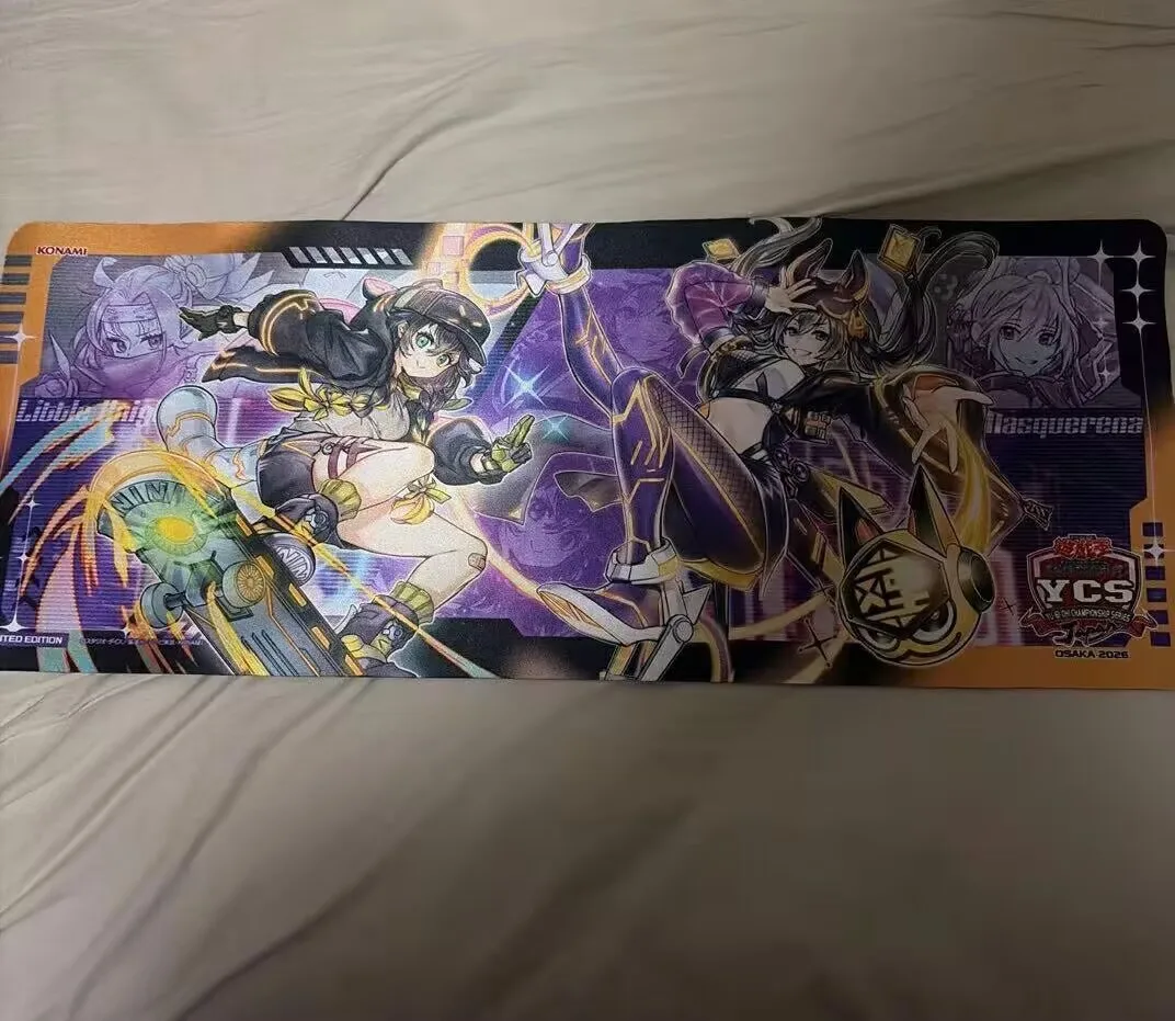 yugioh-konami-duel-monsters-ycs-japan-w-p-fancy-ball-little-knight-ip-masquerena-tappetino-da-gioco-ufficiale-da-collezione
