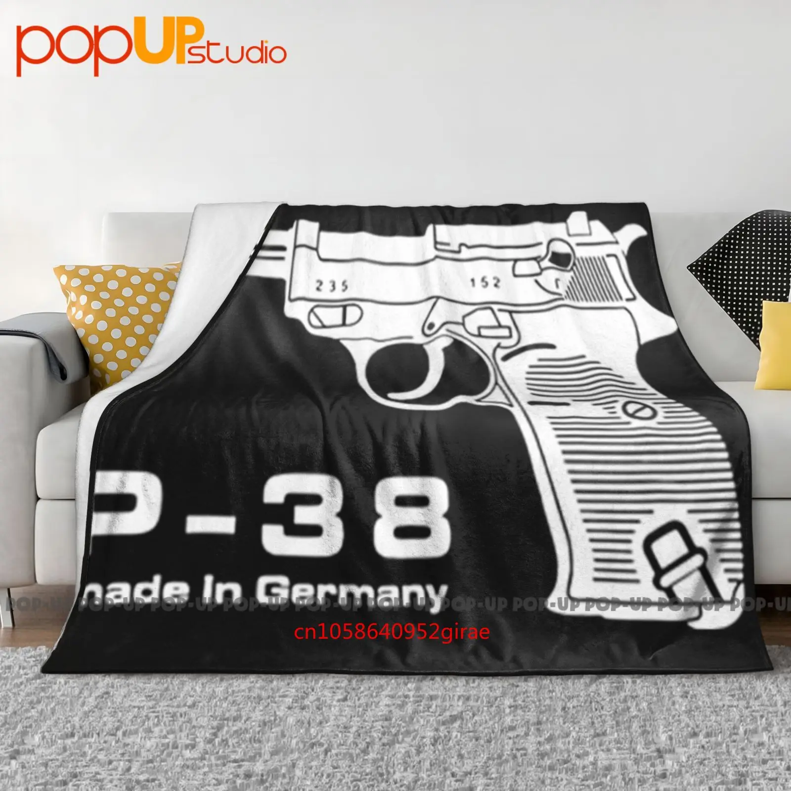 Walther P38 Manta ultrasuave Edredón Funda de sofá de invierno Fundas de cama