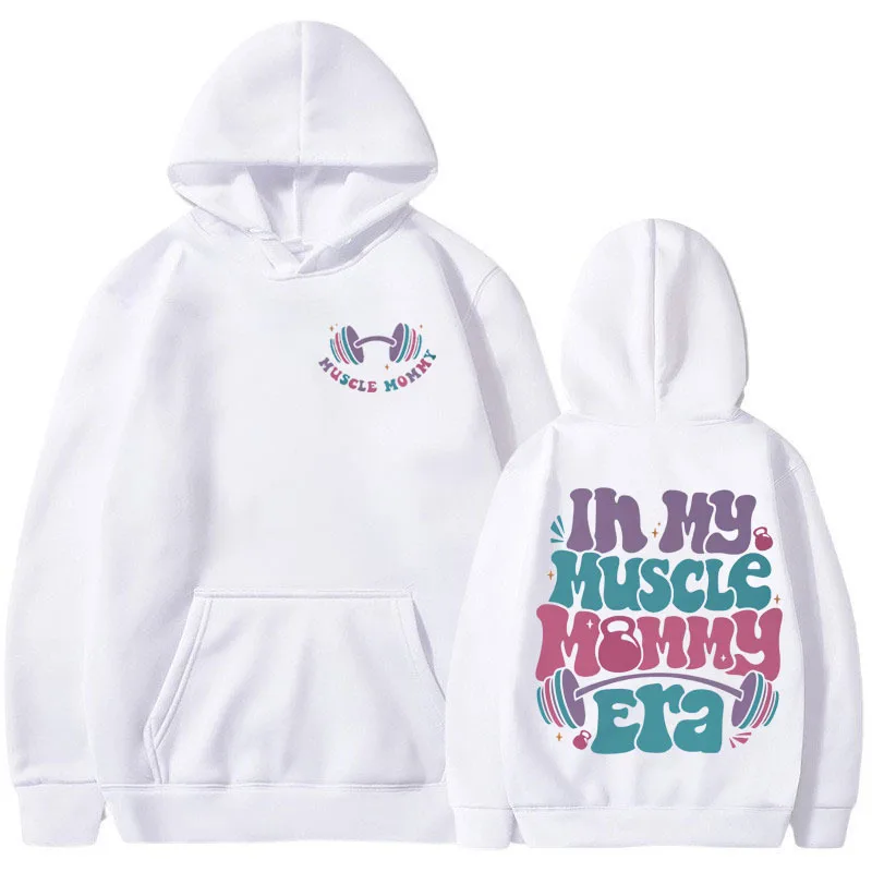 

Funny in My Muscle Mommy Era Hoodie Mens Clothes Fashion Aesthetic New in Sweatshirts Male Oversized Streetwear Fleece Pullover