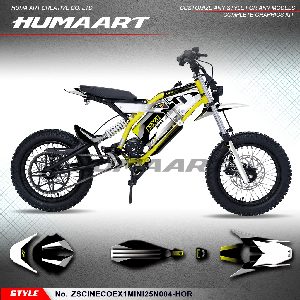 

HUMAART Personalized Stickers Complete Motorcycle Decals for CINECO EX1-MINI Graphics Kit, Decorative