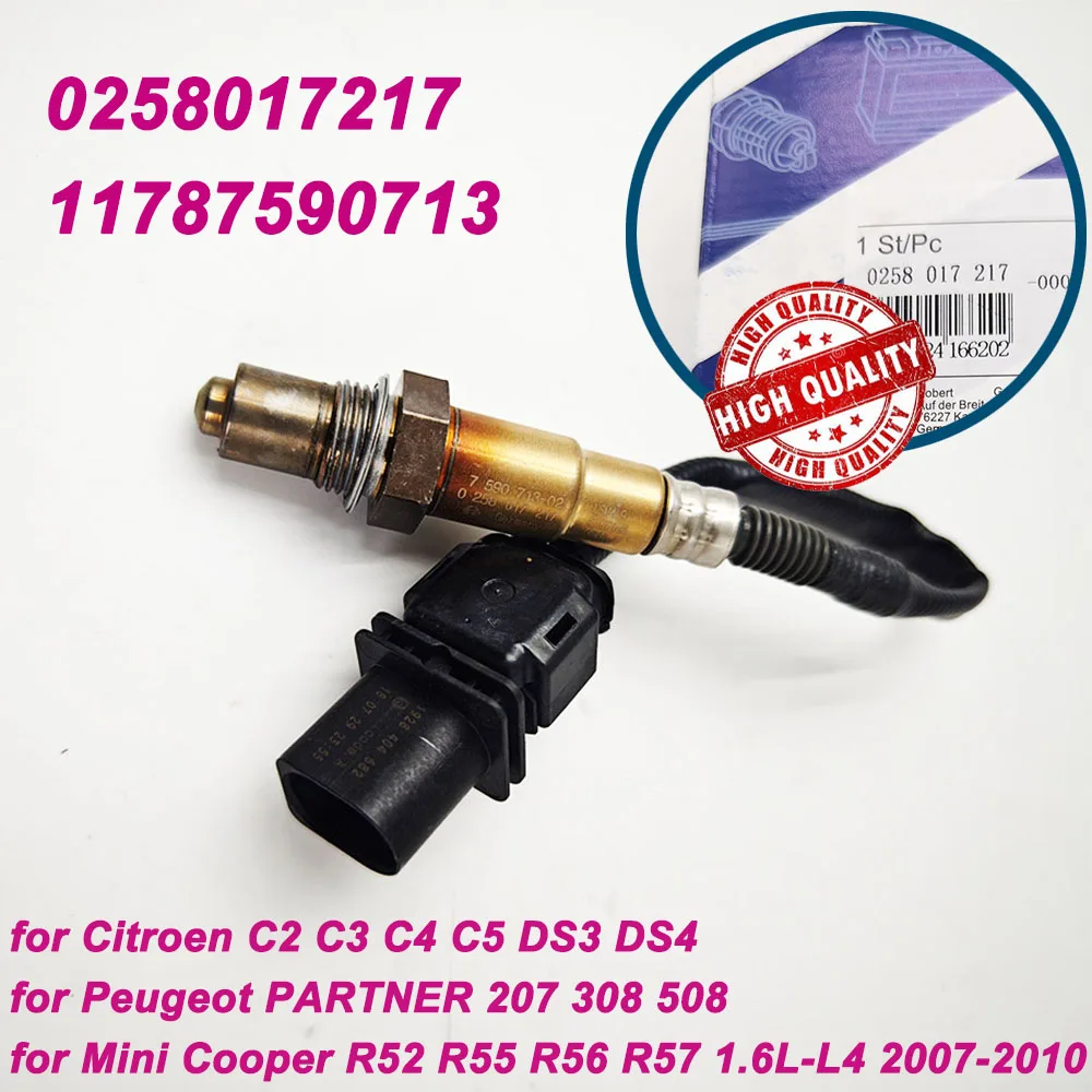 234-5135 0258017217 Air Fuel Ratio Oxygen Sensor 5-Wire Wideband LSU 4.9 AFR Sensor for Mini Cooper R52 R55 R56 R57 11787590713