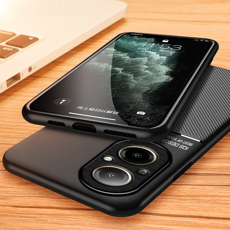Case For Realme C67 4G Magnetic Car Built-in Magnet Plate Shockproof Hard Cover For Realme C67 4G