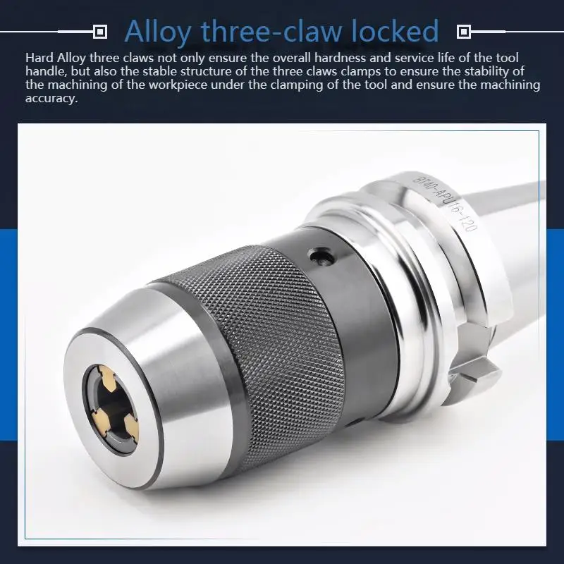 

Self tightening drill chuck BT30 BT40 BT50-APU13 16 CNC tool handle machining center integrated self-locking drill chuck