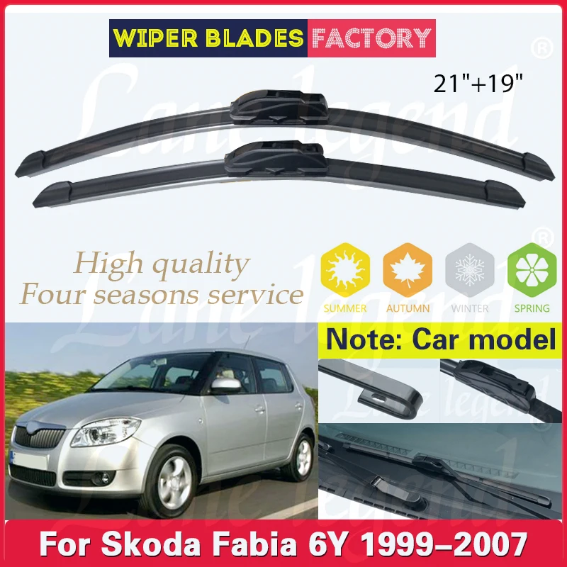 

For Skoda Fabia 6Y 1999 2000 2001 2002 2003 2004 2005 2006 2007 MK1 Car Front Wiper Blades Windshield Windscreen Car Accessories