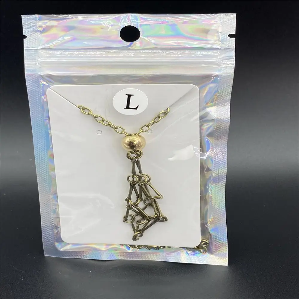 Copper Crystal Holder Cage Necklace Silver Color Gold Color Stone Holder Necklace Black Color Interchangeable