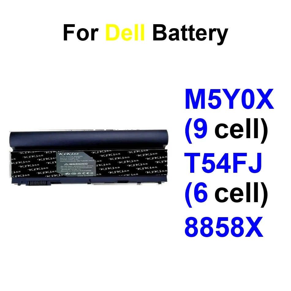 

8858X T54FJ 6 Cell M5Y0X 9 Battery For Dell Latitude E6420 E6430 E6520 E6530 E6540 E5420 E5430 E5520 E5530 5000-9200Mah