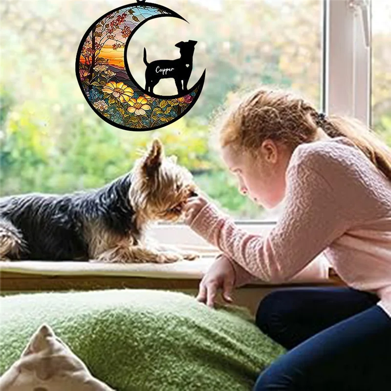

LICE-Cat Memorial Suncatcher, Personalized With Name Date Cat Breeds Suncatcher, Pet Loss Suncatcher, Stained Acrylic Light Dura