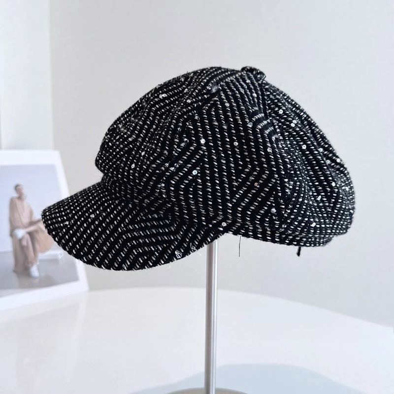 

2026 Новая бейсболка со стразами, женская шляпа в стиле хип-хоп, сверкающая модная женская фуражка в европейском и американском стиле