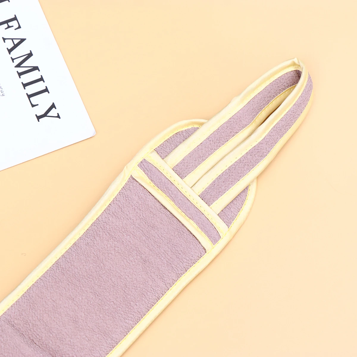 

2pcs Back Rub Thickened Long Strap Bath Deep Cleaning Rubbing Towel Body Callus Removal Back Shower Towel Purple Coffee