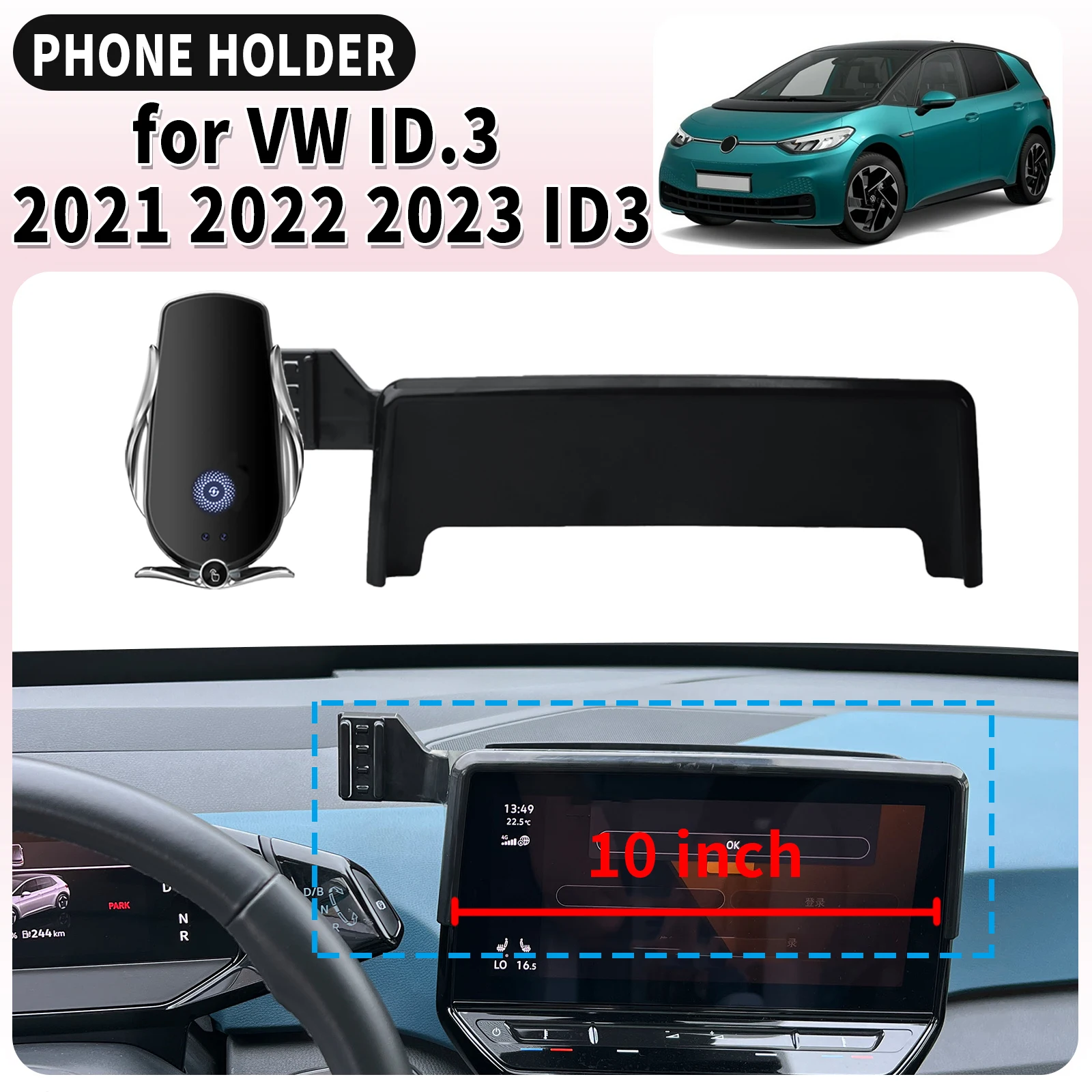 

fit for VW ID.3 2021 2022 2023 ID3 Screen Base Mount Phone Holder Dedicated Clip-On Navigation Bracket Car​​ accessoires