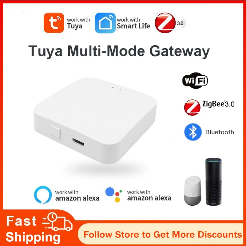 

Tuya Zigbee Wireless Hub Gateway For Smart Home Automation for Zigbee Devices Via Smart Life Works with Alexa Google Home