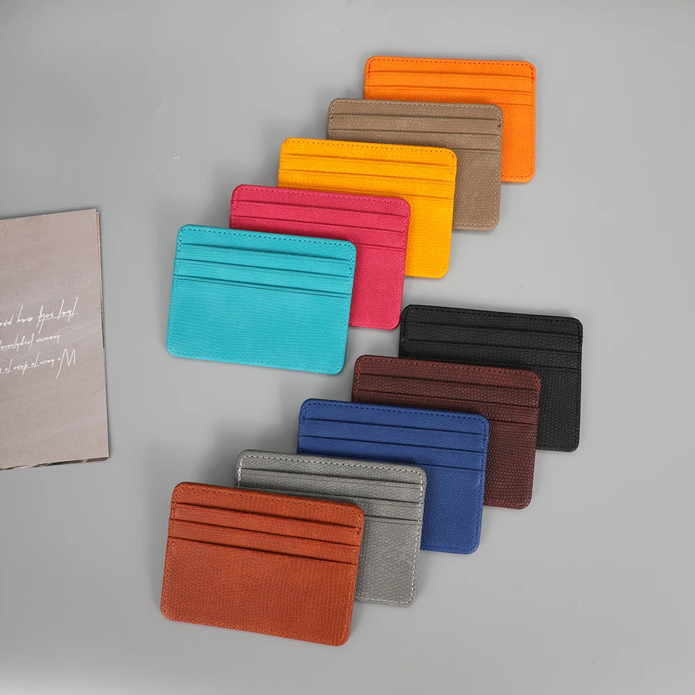 Ultrathin Portable Card Holder Fashion Lizard Pattern Wallet Multi Slot High-capacity Money Clip Solid Driver License Cover