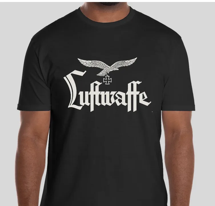 

LUFTWAFFE WW2 WWII German Eagle Military T-Shirt Short Sleeve Casual 100% Cotton T Shirt