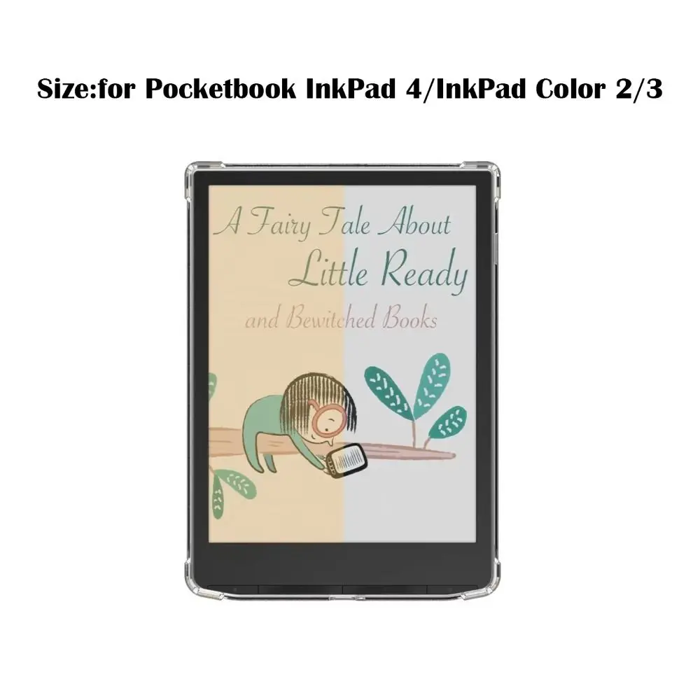 Airbag 7.8inch eReader Case TPU Shockproof PB743 Funda Transparent Ultra Thin for Pocketbook InkPad 4//InkPad Color 2/3