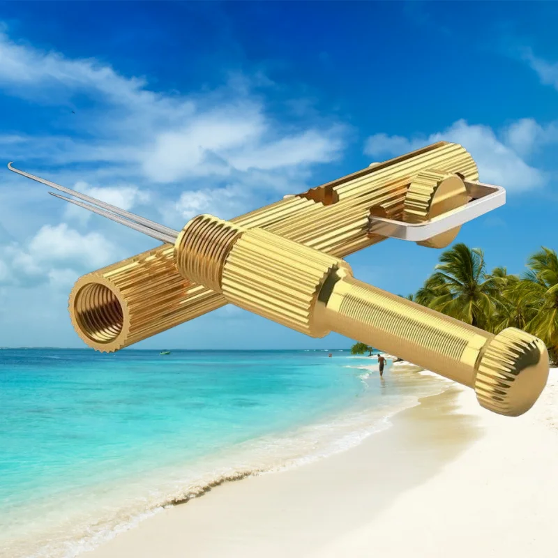 

Copper binding hook knotter dual-purpose manual fishing sub line double hook binding fishing line knotter bent hook knotter