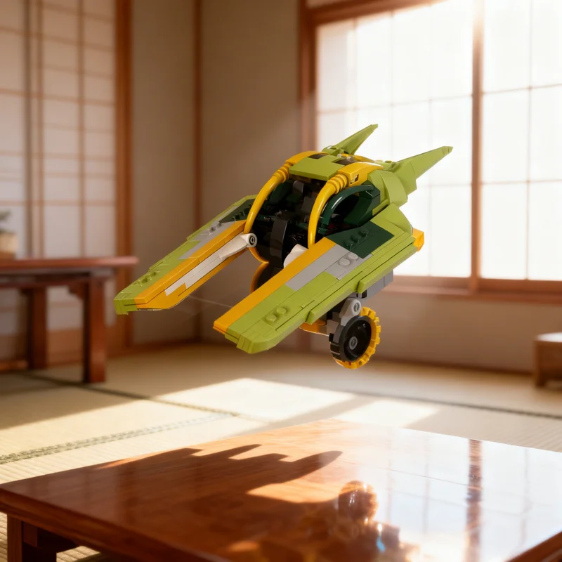 Набор строительных блоков MOC Zam Wesell Koro 2 Exodrive Airspeeder, 284 детали, коллекционная модель, подарок для энтузиастов