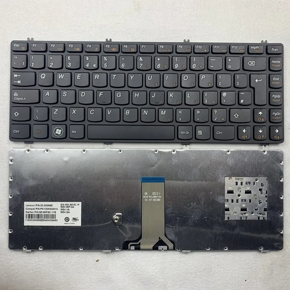 

Клавиатура для ноутбука Lenovo Y470A Y470P Y470N Y471 Y471A Y471P