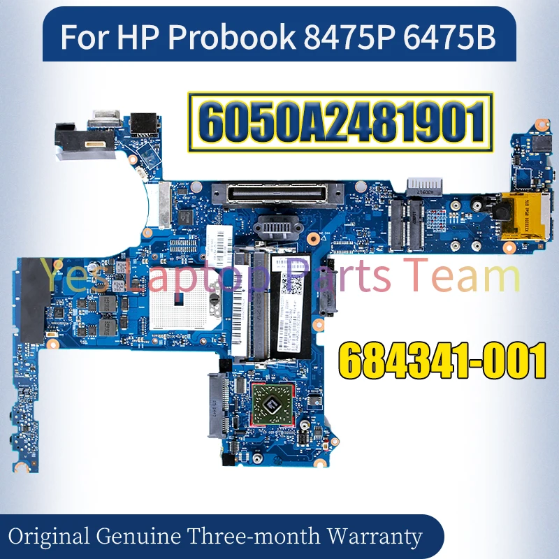 HP Probook 8475P 6475B 노트북용 메인 보드, 684341-001 100% 테스트 완료, 6050A2481901