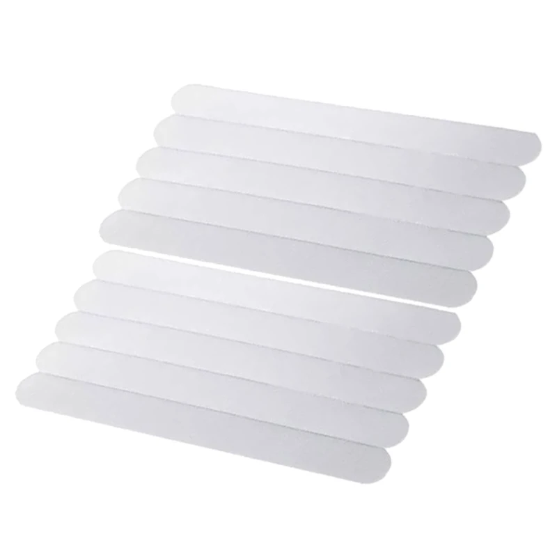 10Pcs Anti-Slip Strips Safety Shower Treads Stickers Bathtub Non Slip Stickers Stair Step Anti Slip Tape 7.87inch