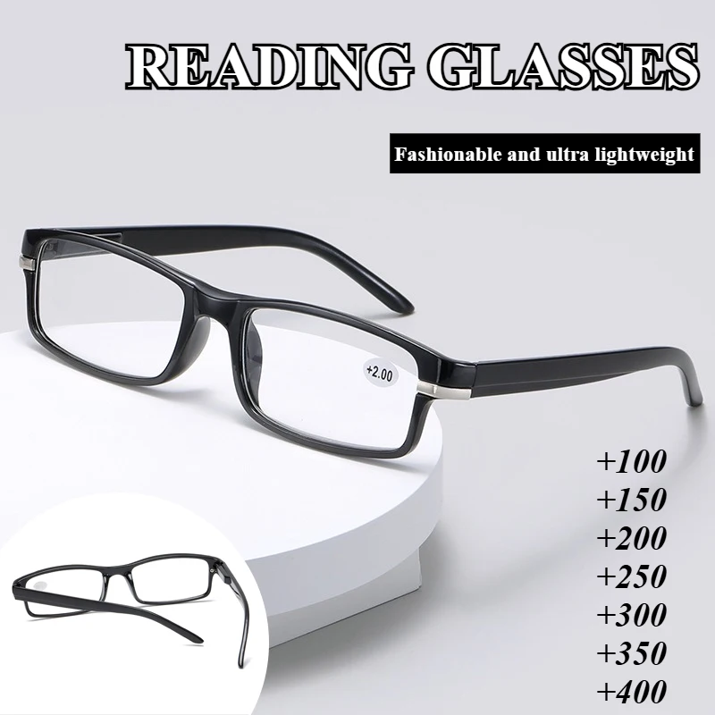 Hochauflösende Vintage-Lesebrille, klassisch und vielseitig für Männer mittleren Alters und ältere Menschen, ultraleichte Presbyopie-Brille