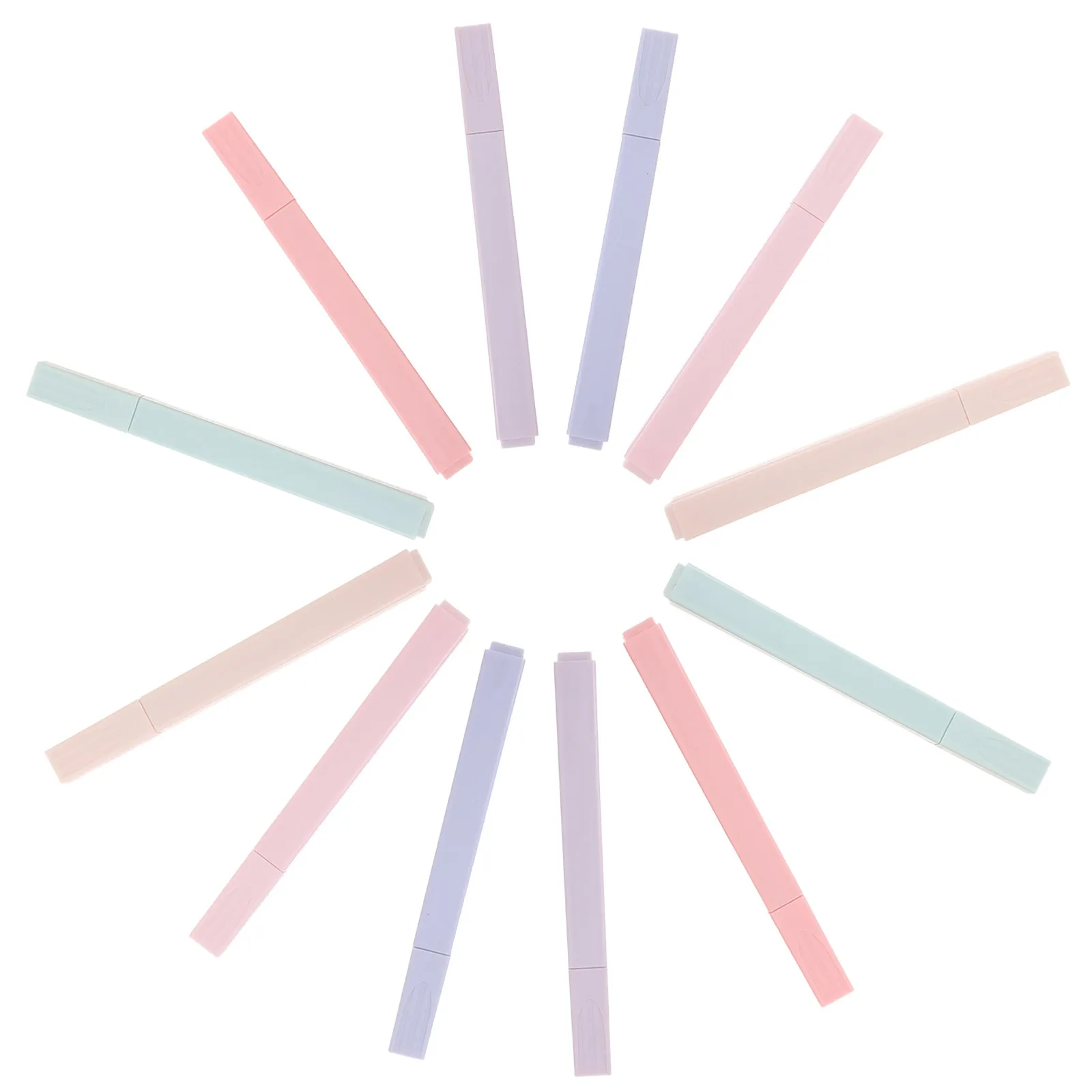 

12Pcs Colorful Highlighter Pens Set Comfortable Note Marking Pens for Study Office Teacher DIY Scrapbook Art Markers