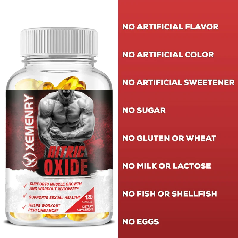 Nitric Oxide Supplement, Men\'s Health Supplement - Contains Calcium, L-Arginine, Citrulline