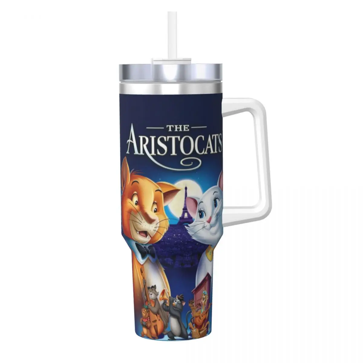 

Stainless Steel Tumbler The Aristocats Thermal Mug Keep Heat Hot Drinks Car Mugs Camping Graphic Water Bottle