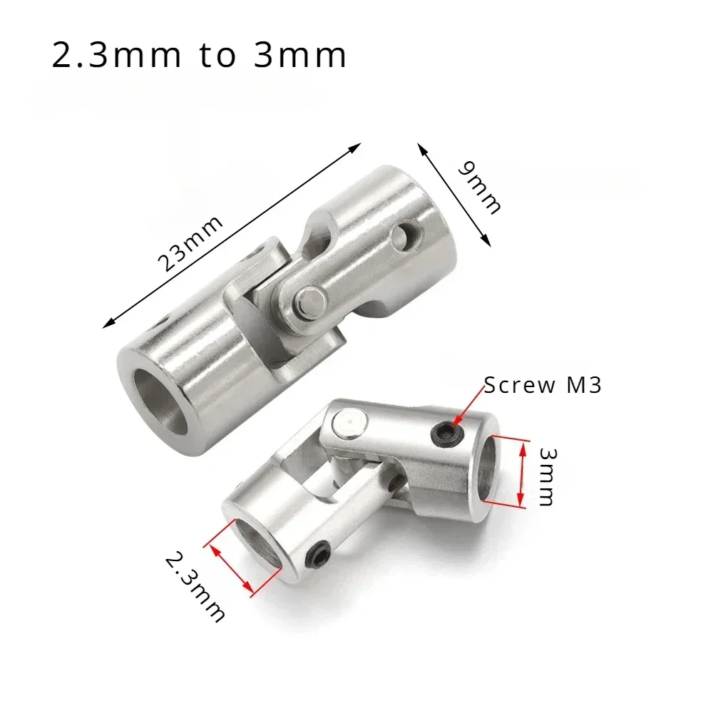 Cardan Joint Couplings Gimbal Hinge Drive Shaft Motor Connector 2mm3mm3.17mm4mm5mm6mm8mm10mm12mm for Rc Boat Car Model Vehicles