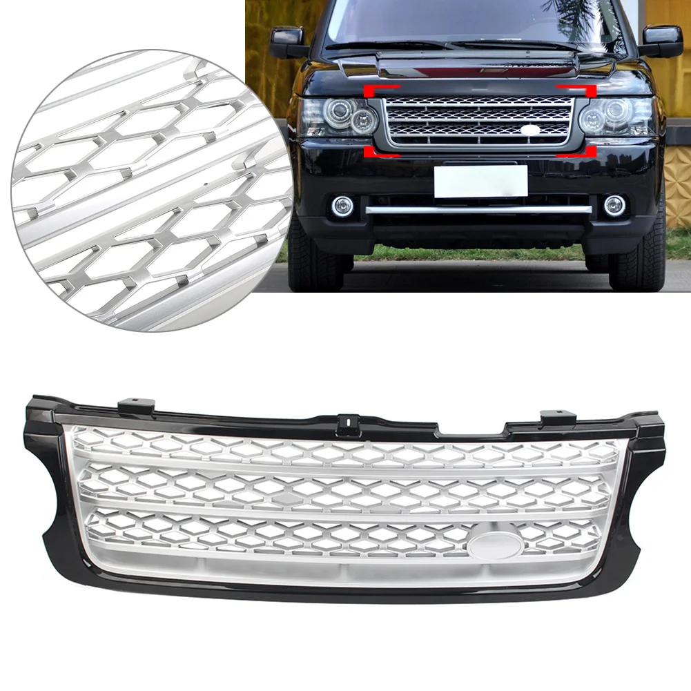 

Front Bumper Grille Radiator Mesh Grill For Land Rover Range Rover 2010 2011 2012 LR028108 ABS Plastic Car Exterior Accessories