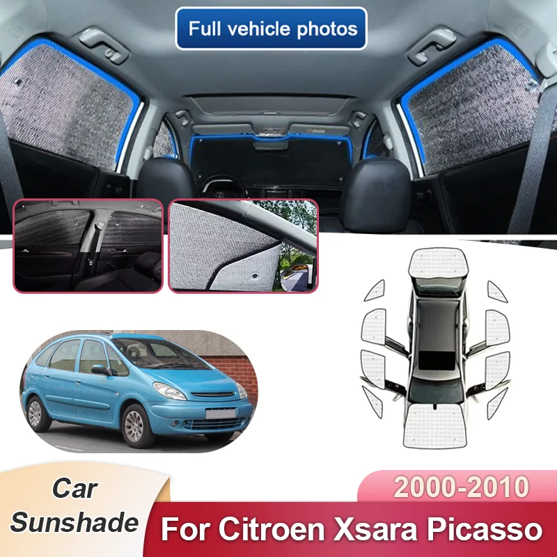 

Солнцезащитные козырьки для Citroen Xsara Picasso 2000-2010, полное покрытие лобового стекла, защита от УФ-излучения, аксессуары для защиты от солнца