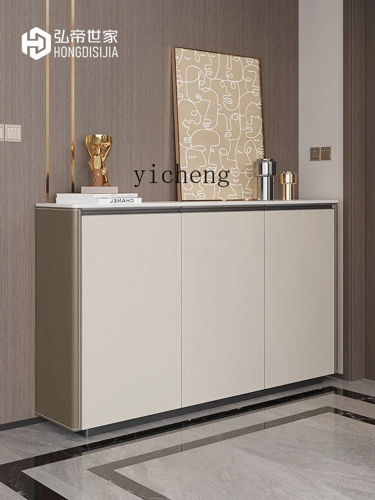 Yy Minimalist Solid Wood Shoe Cabinet Modern Home Doorway New Hallway Hallway Integrated