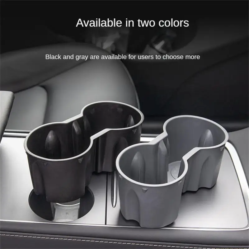 Water Cup Holder For Model 3 Y Highland 2024 2023 2022 Accessories Center Console Organizer TPE Insert Storage Box