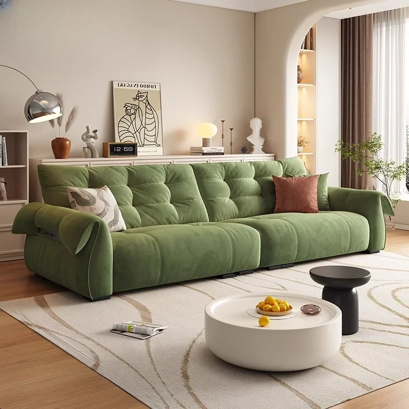 

Modern design living room furniture sofa comfortable green velvet fabric 3 seat home sofa