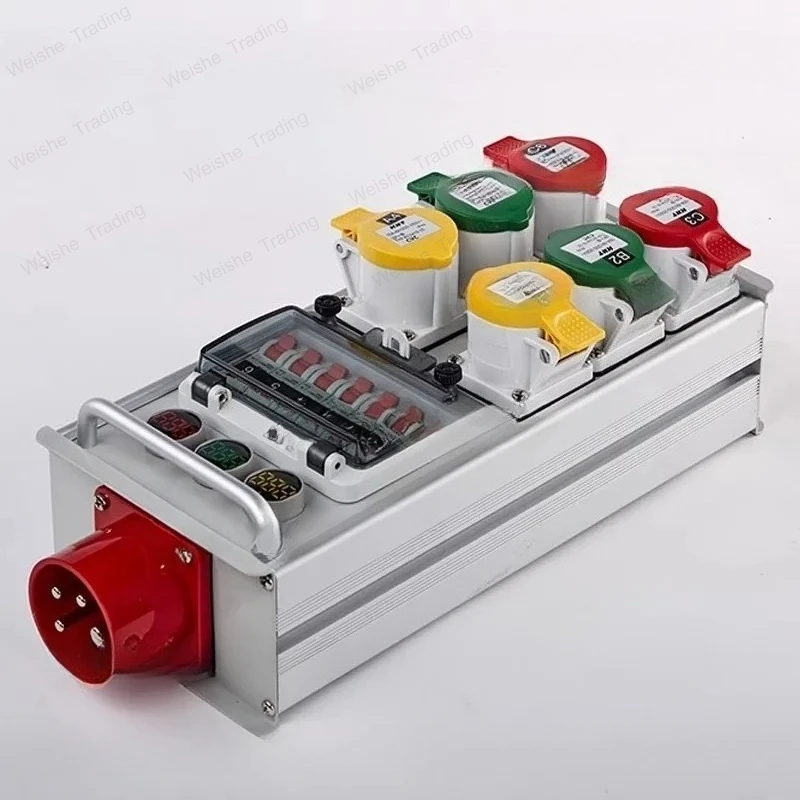 

Stage Distribution Box,6-way Small Power Box, 16A Socket, Large Light Screen, Led Wiring Controller,Stage Socket,